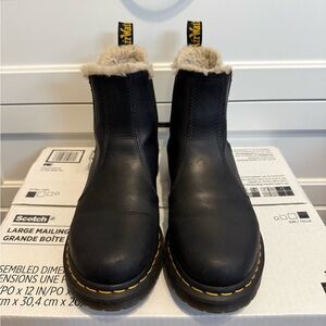 Dr. Martens Fur Lined Chelsea Boots